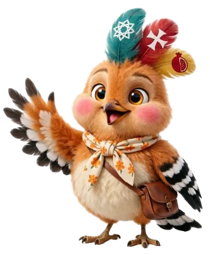 Abu, la abubilla mascota del Valle de Ricote